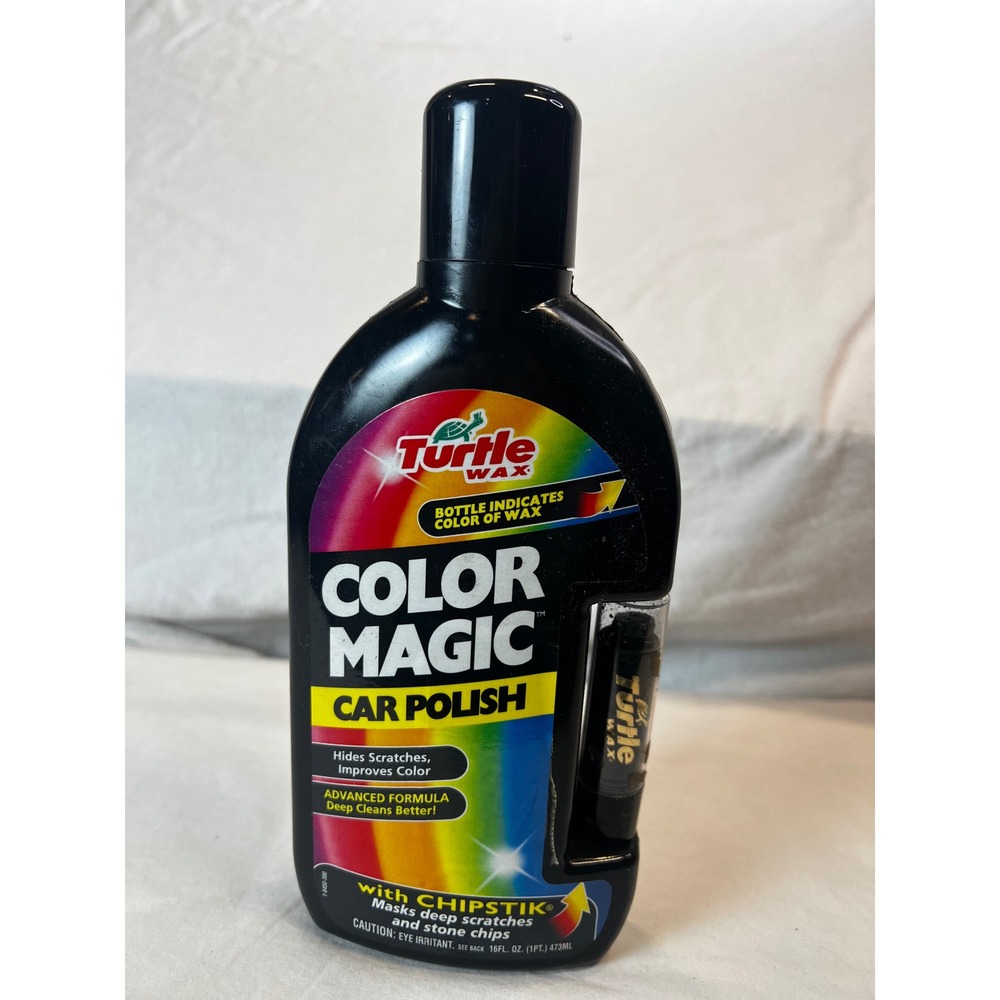 Turtle Wax Color Magic Car Polish Black with ChipStick 16oz FG6450 T-374KTR